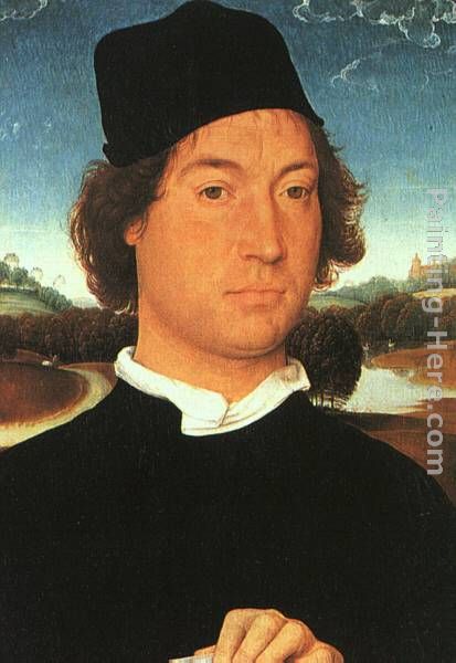 Portrait of a Young Man painting - Hans Memling Portrait of a Young Man art painting